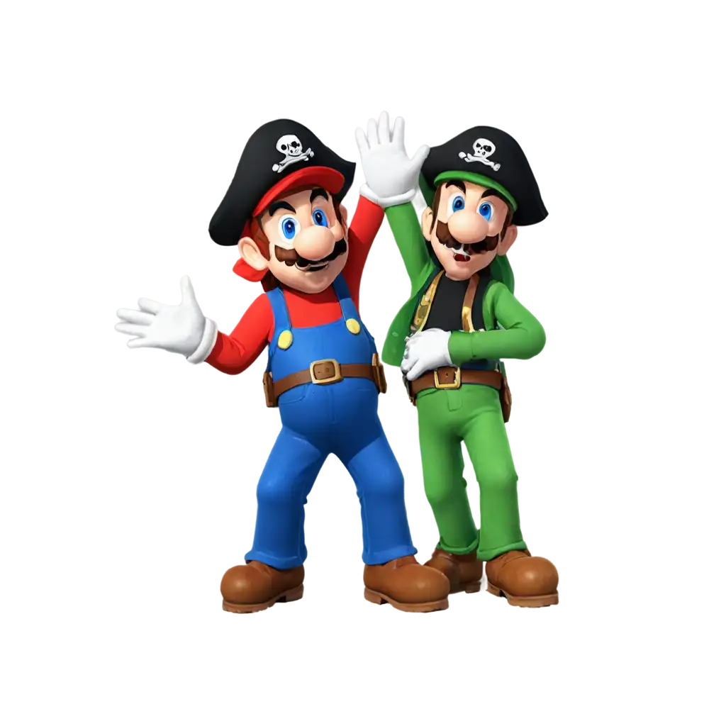 Mario-and-Luigi-Pirates-PNG-Image-Positive-Signal-in-Art