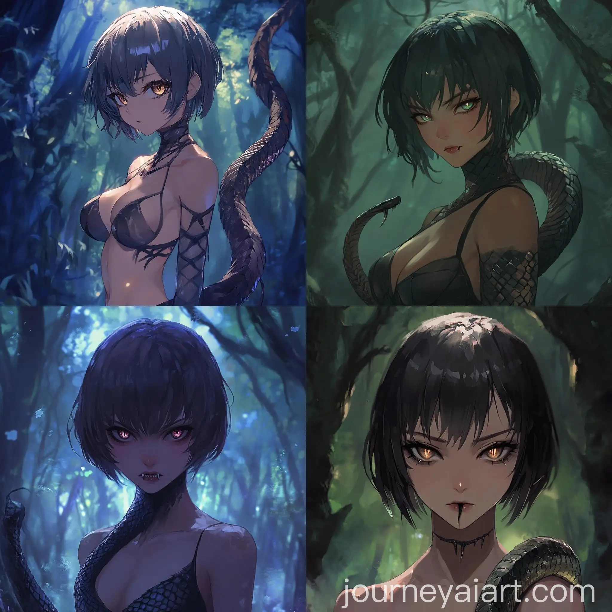 AnimeStyle-Vampire-Girl-with-Serpent-Tail-in-Mystical-Forest