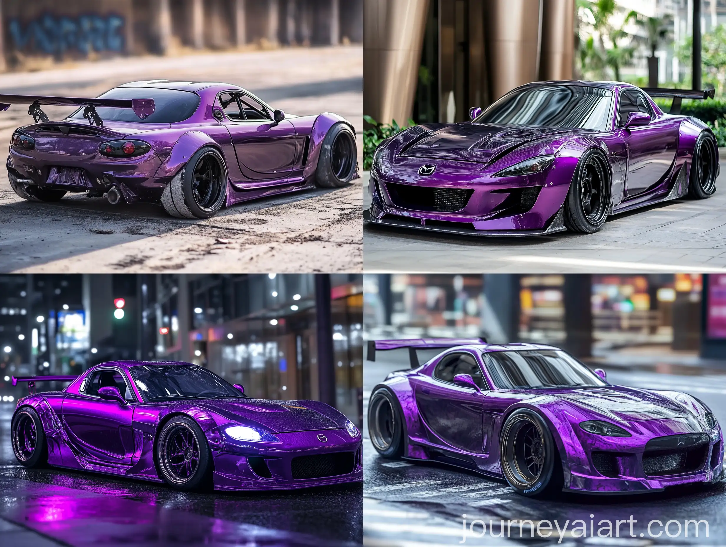 Transforming-Purple-Mazda-RX8-in-43-Aspect-Ratio