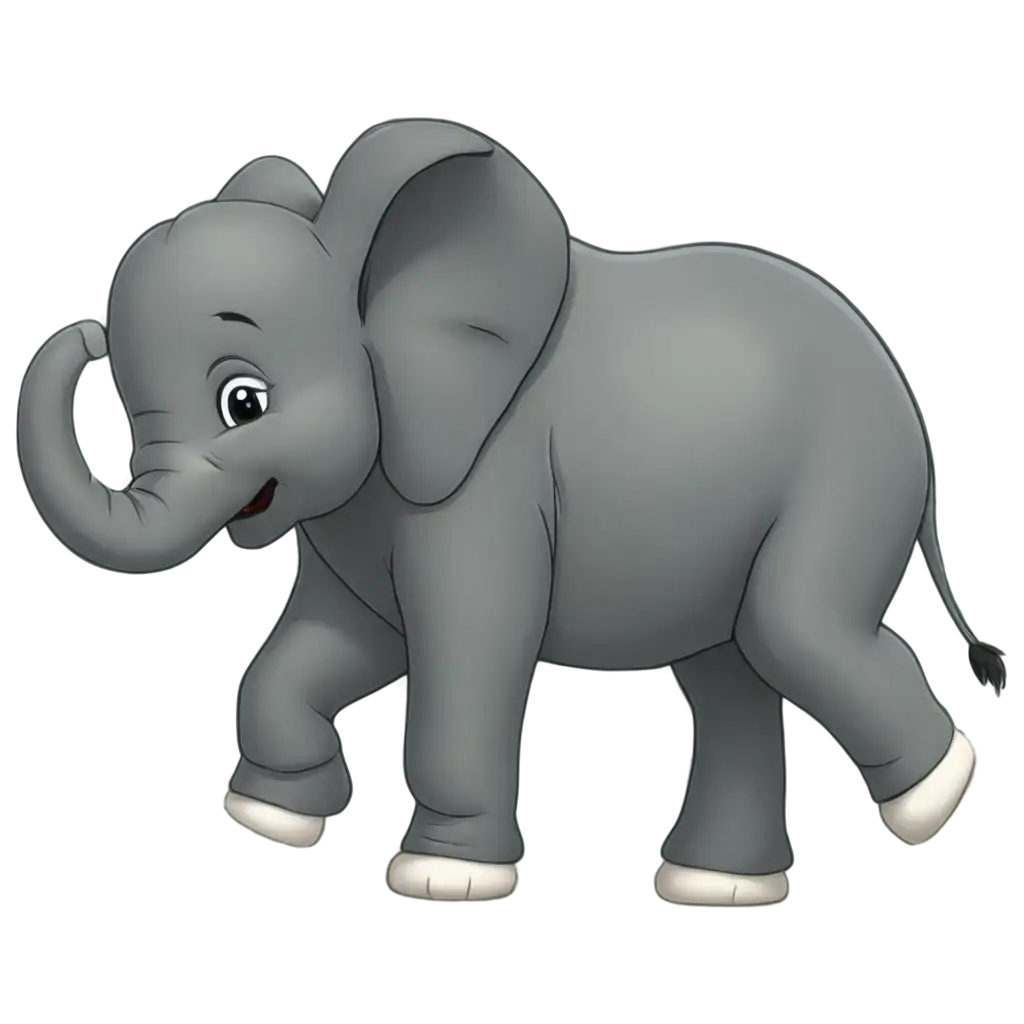 Cartoon-Elephant-Walking-PNG-Image-Playful-and-Whimsical-Illustration