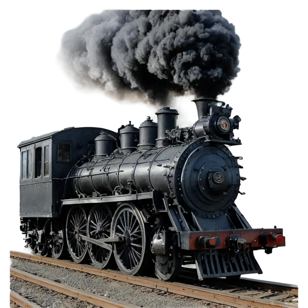 Steam-Locomotive-on-Railway-PNG-Image-Capturing-Vintage-Charm-with-Clarity