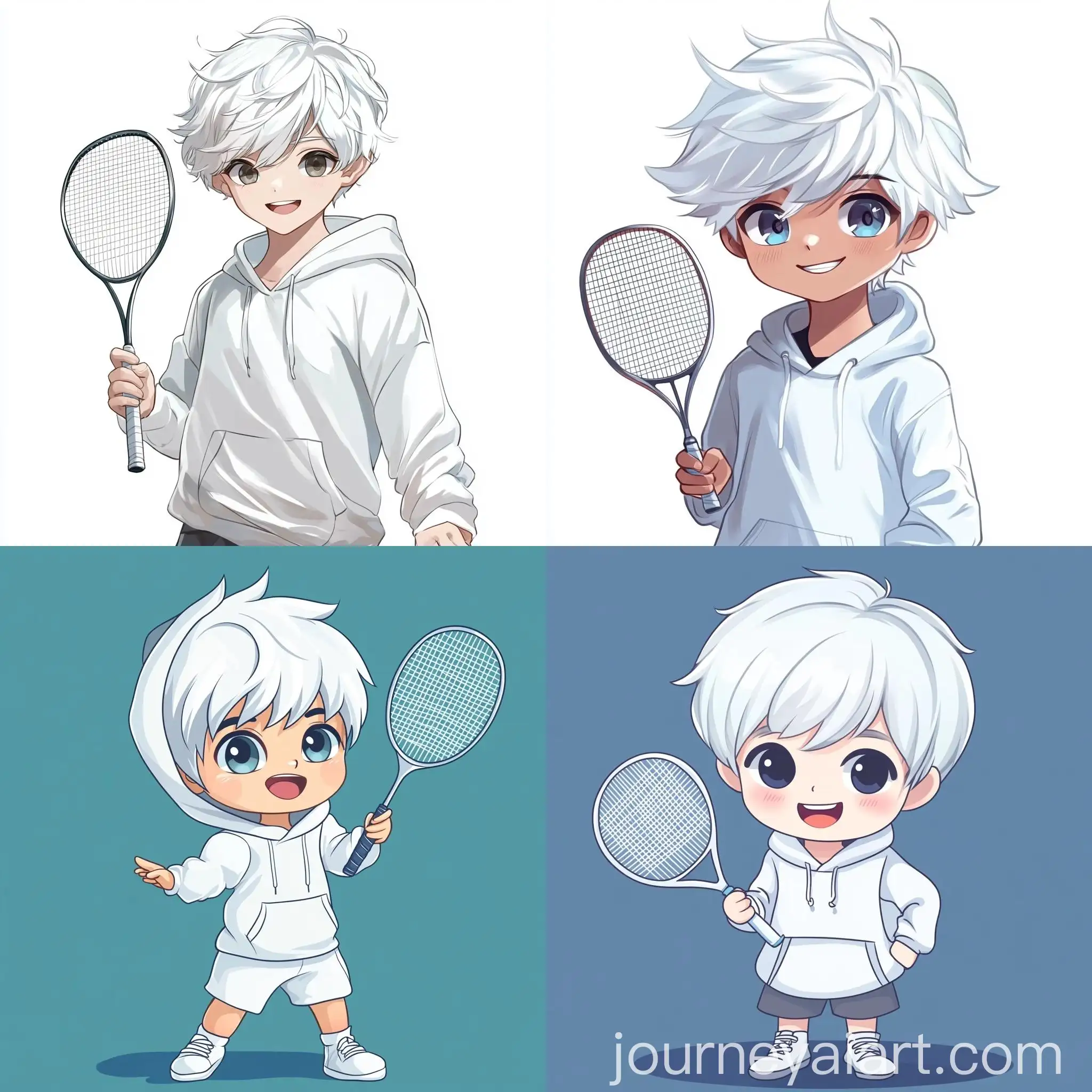 Cute-Boy-Playing-Badminton-in-White-Hoodie-and-Sports-Set