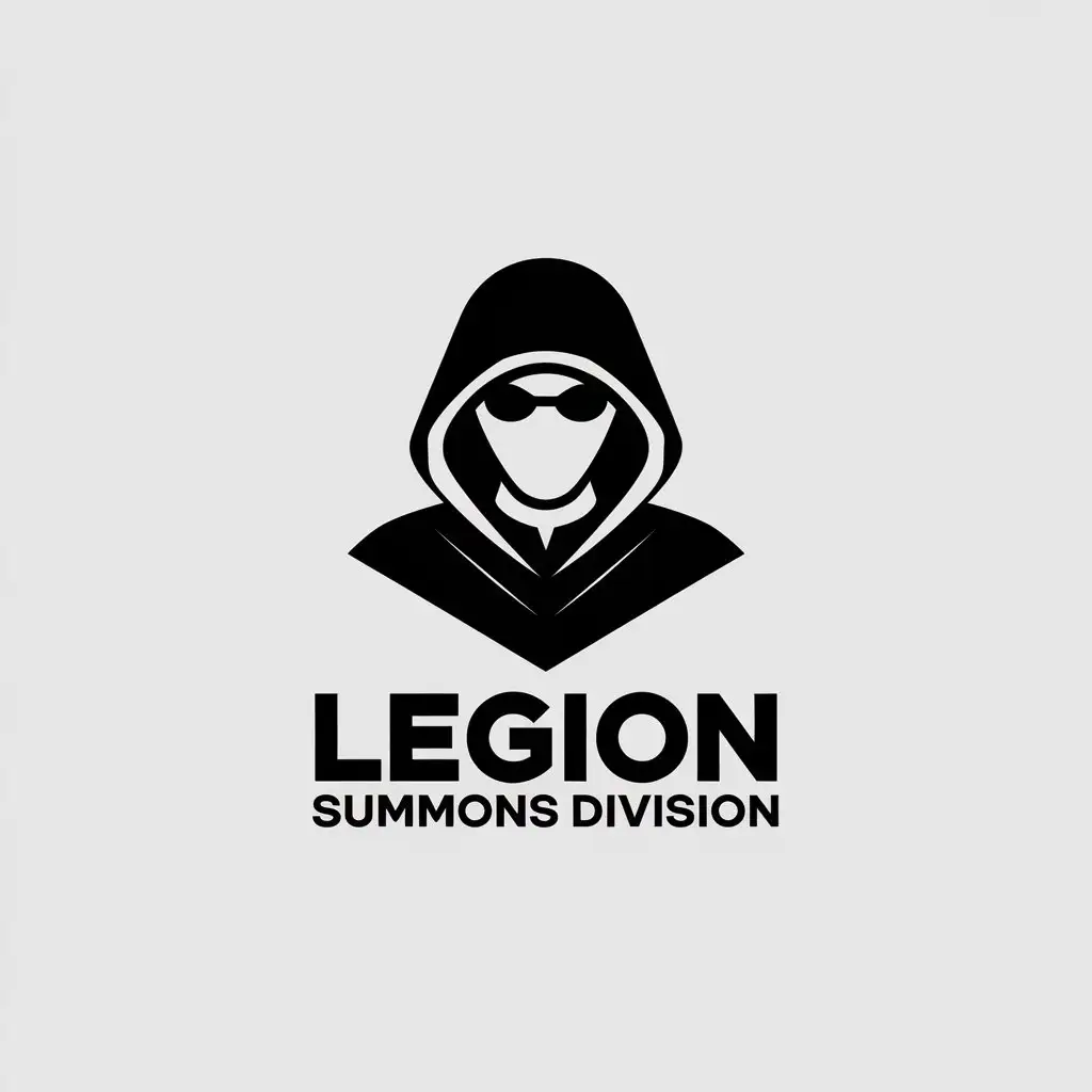 LOGO Design for Legion Summons Division Minimalistic Hacker Theme for Legal Industry