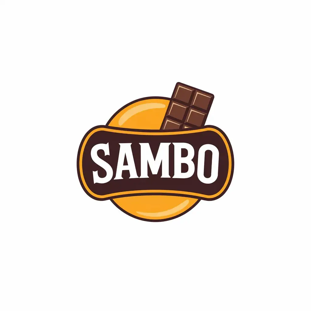 LOGO Design For SAMBO Vector with Chocolate Theme and Clear Background