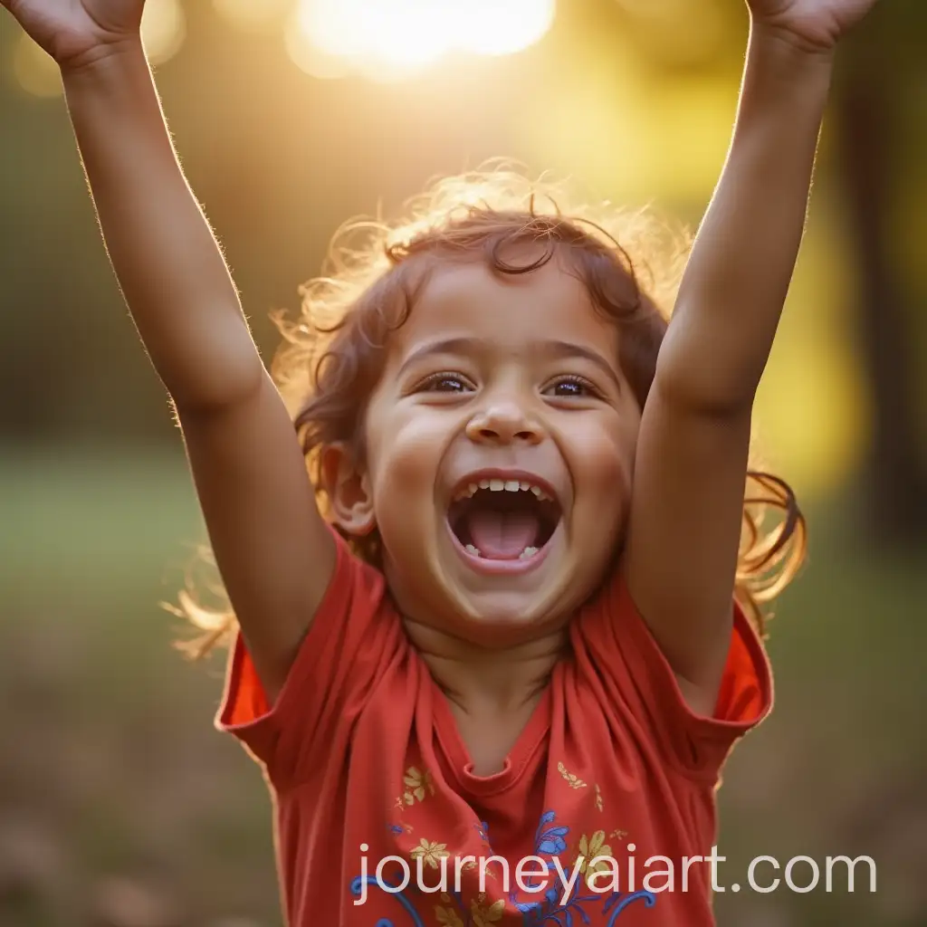 Child-Experiencing-Intense-Joy-with-a-Bright-Expression