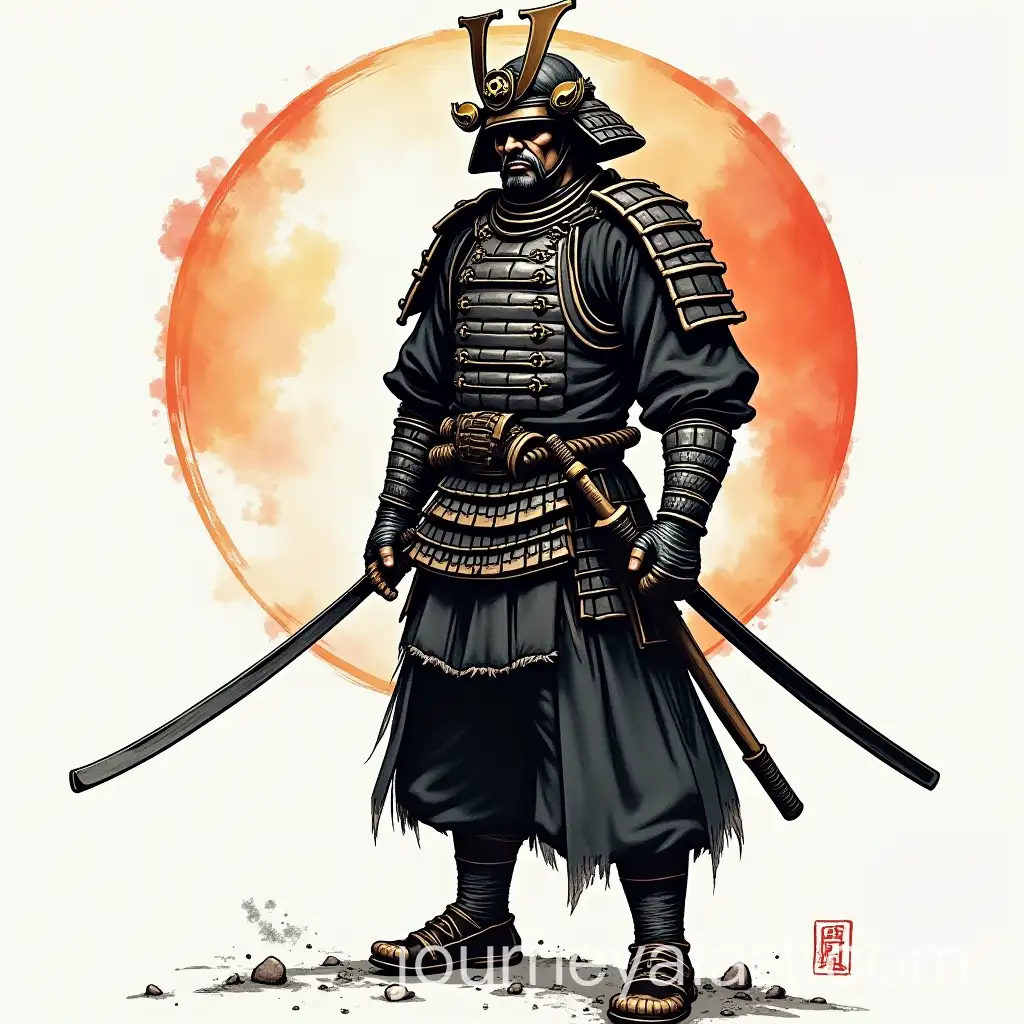 Samurai-Warrior-in-Ink-Style-Artwork