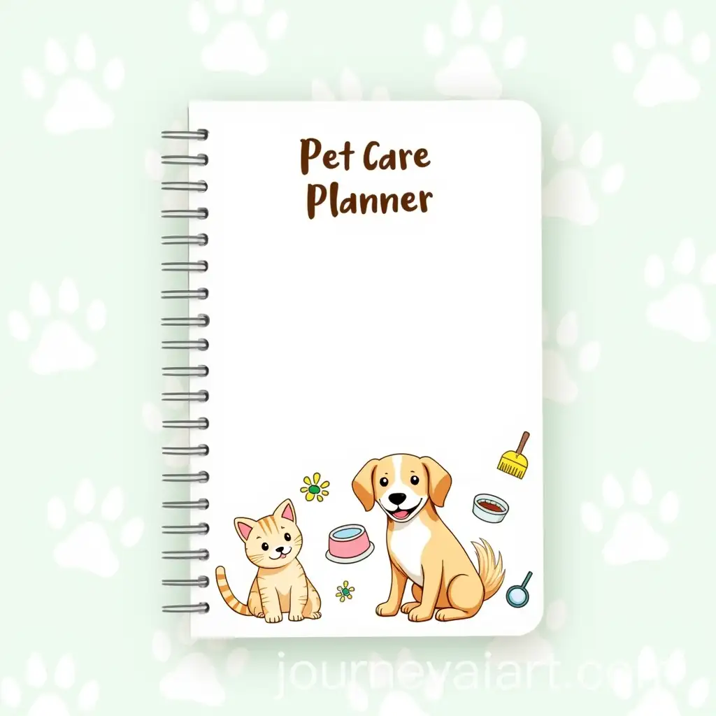 Cheerful-Pet-Care-Planner-Cover-with-Playful-Illustrations