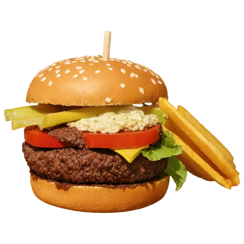 Delicious-Burger-PNG-Mouthwatering-Image-of-a-Classic-Dish