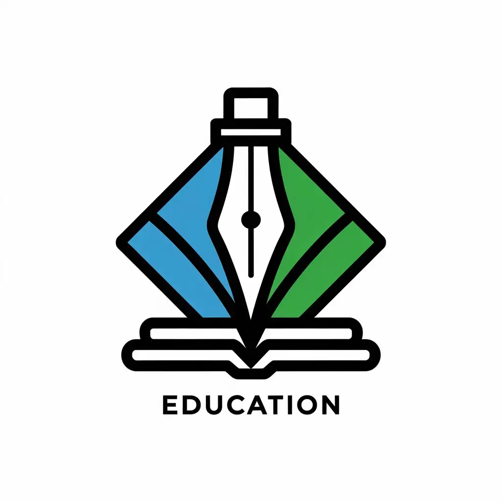 LOGO Design for Education Pen Symbol with Clean and Modern Style for the Education Industry