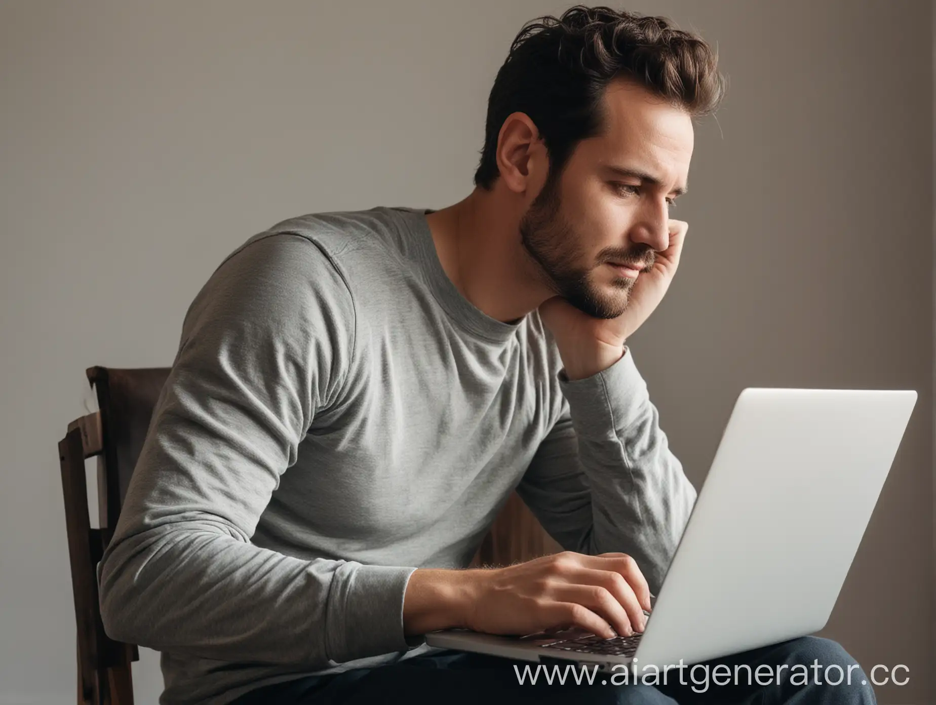 Man-Working-on-Laptop-in-Modern-Office-Setting