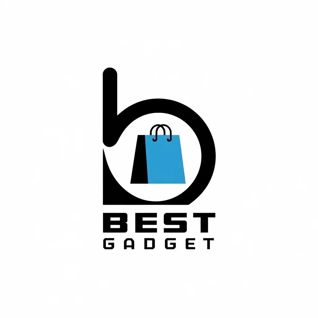 a vector logo design,with the text "BEST GADGET", main symbol:BISNIS,Moderate,be used in Retail industry,clear background