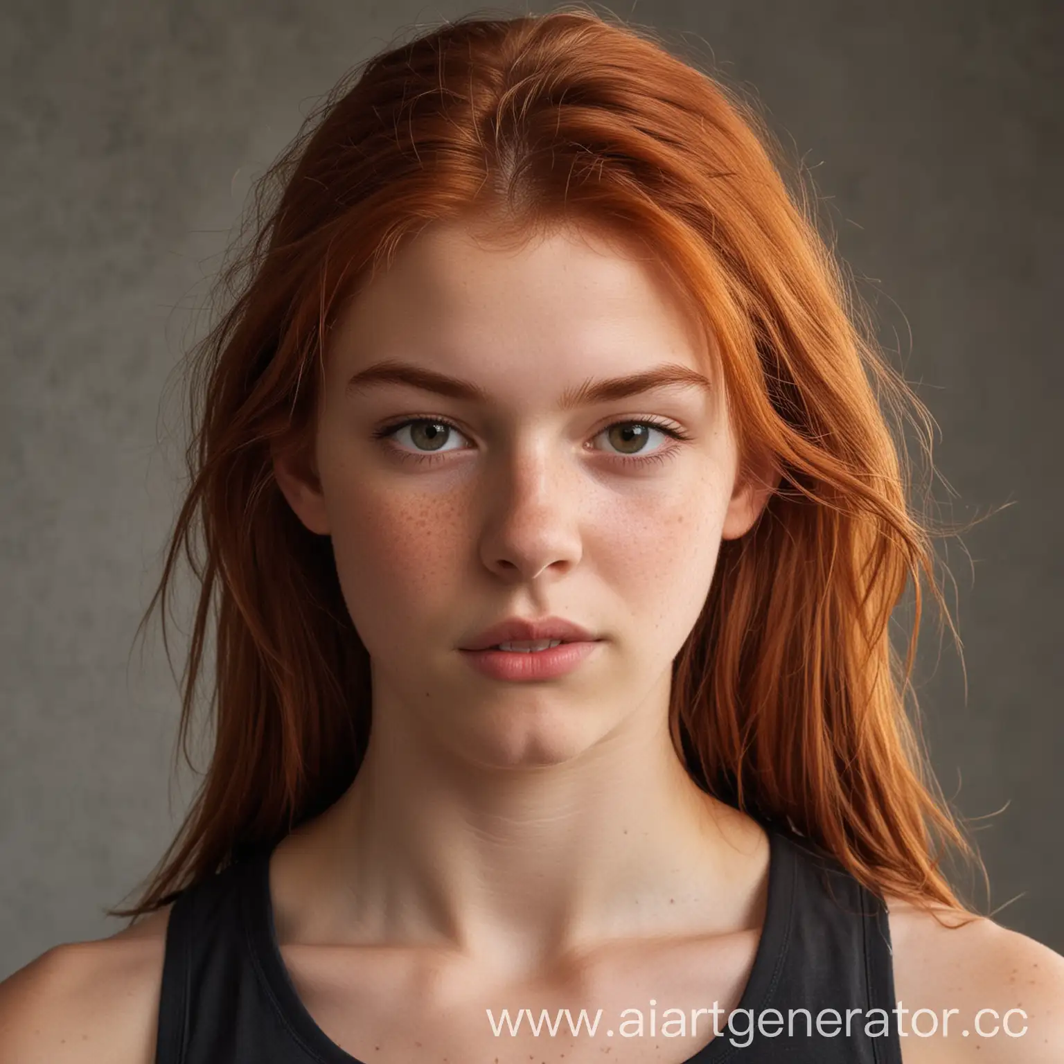 Athletic-Teenage-Girl-with-Reddish-Hair-and-Sharp-Features