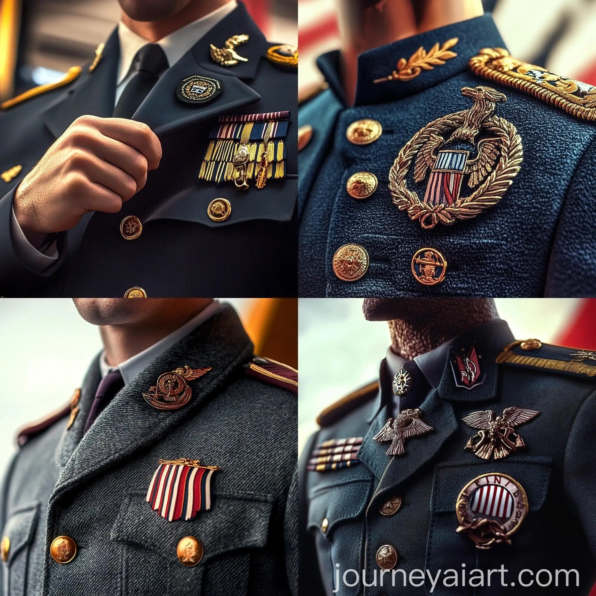 Military-Officer-Removing-Insignia-and-Adjusting-Pin