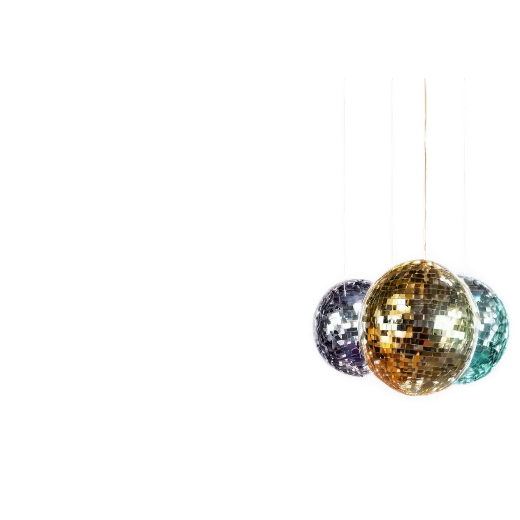 Shiny-Disco-Balls-with-Colorful-Reflections-PNG-for-Party-Decoration-Transparent-Background