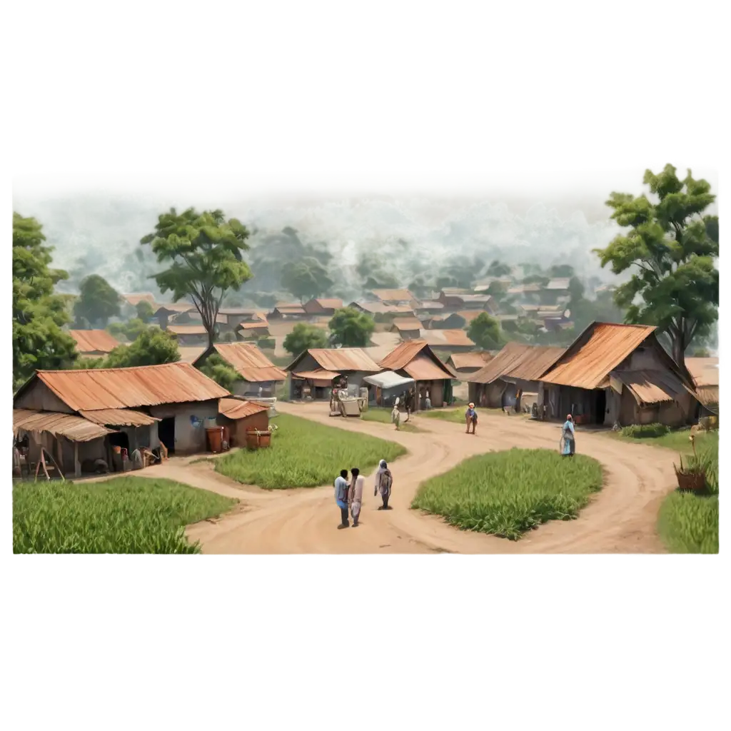 Animated-Indian-Small-Village-Market-PNG-Image-for-Rural-Scene-Representation