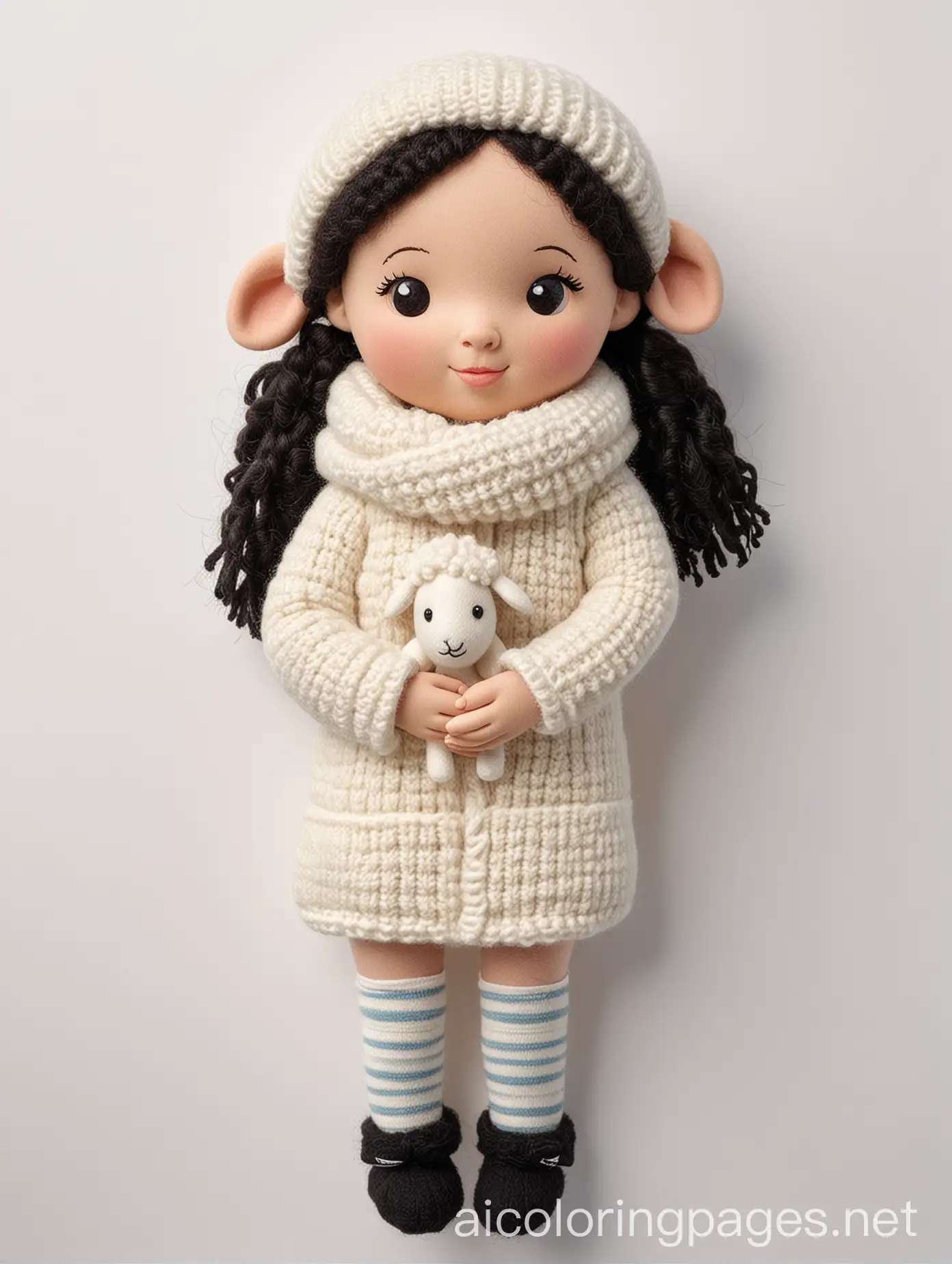 Sheep-Girl-Wool-Doll-Coloring-Page-for-Kids