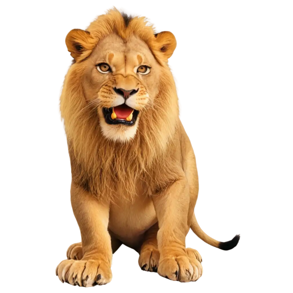 Lion-Eating-Maggi-HighQuality-PNG-for-Creative-Projects