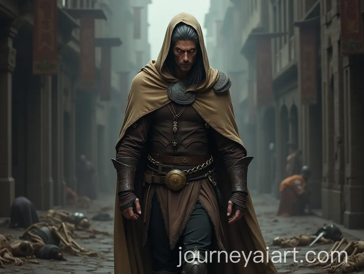 Dark-Fantasy-Warrior-with-Dragon-Eyes-in-Abandoned-City-Streets