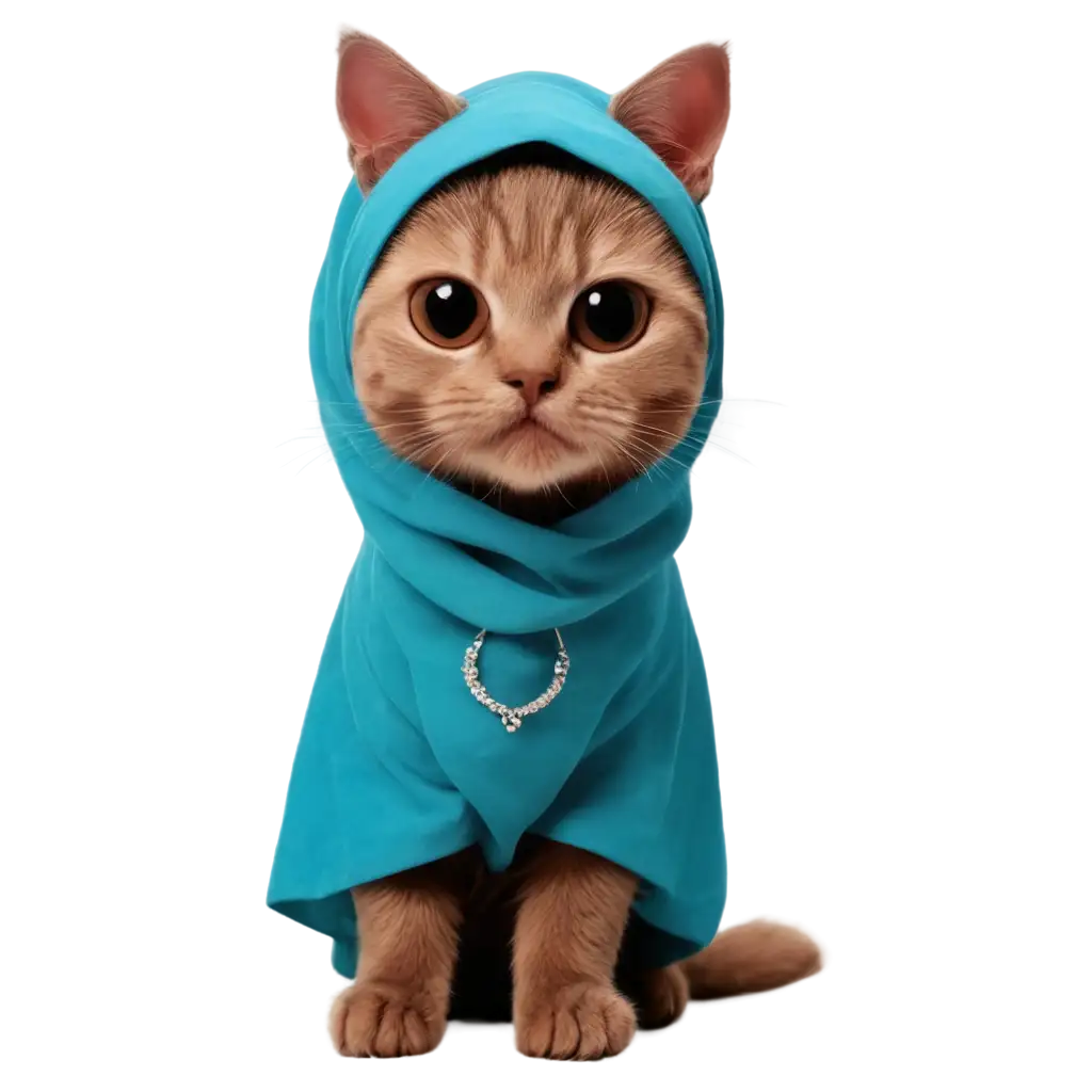 Cat-Wearing-a-Jilbab-PNG-Cute-and-Unique-PNG-Image-for-Creative-Projects