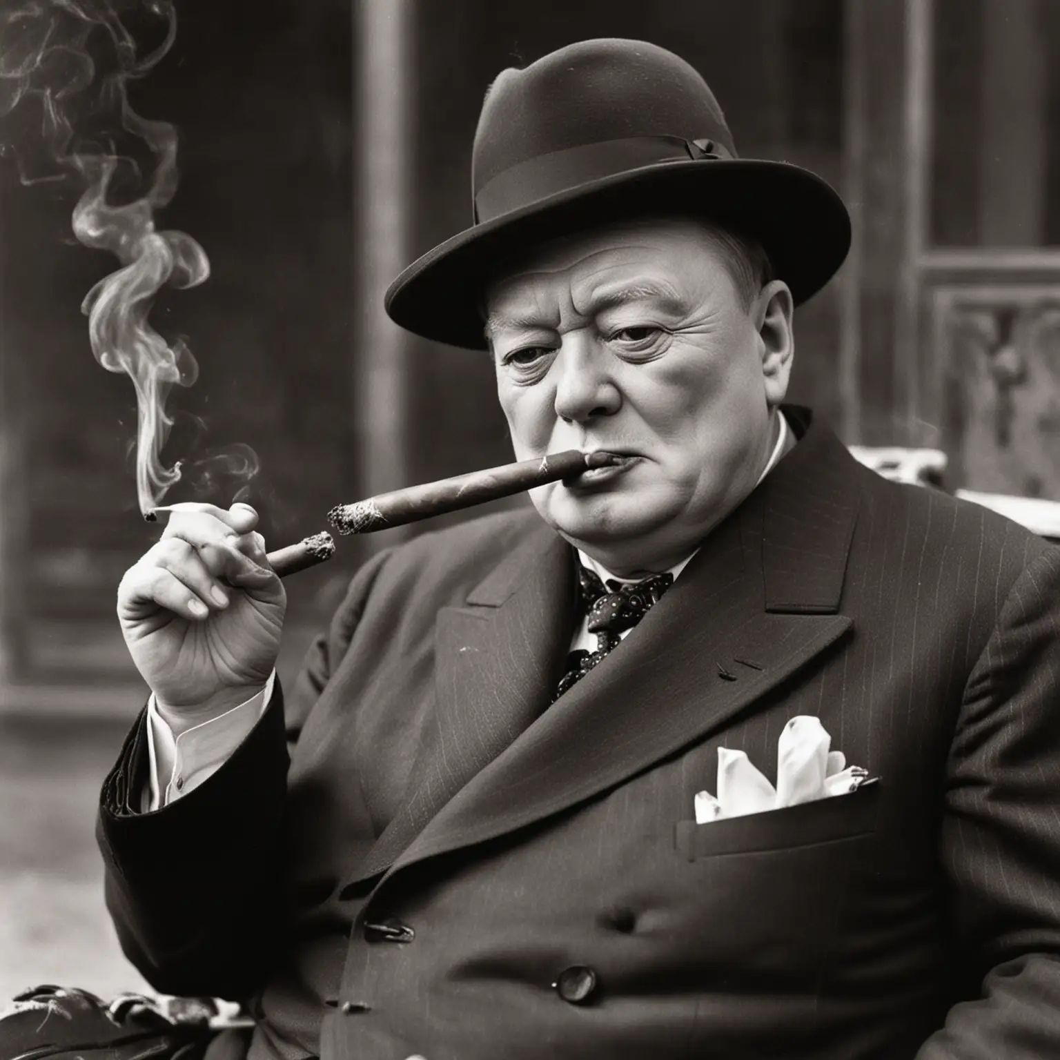 Chinese-Winston-Churchill-Smoking-a-Cigar