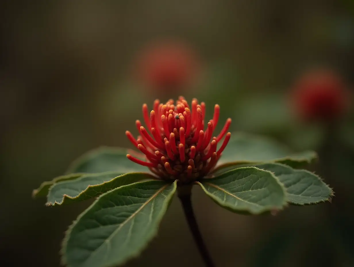 CloseUp-of-Bixa-Orellana-Tree-with-Red-Foliage