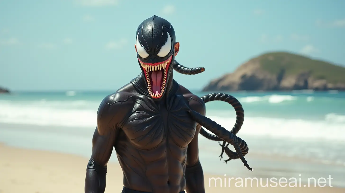 Cristiano Ronaldo as Venom on the Beach