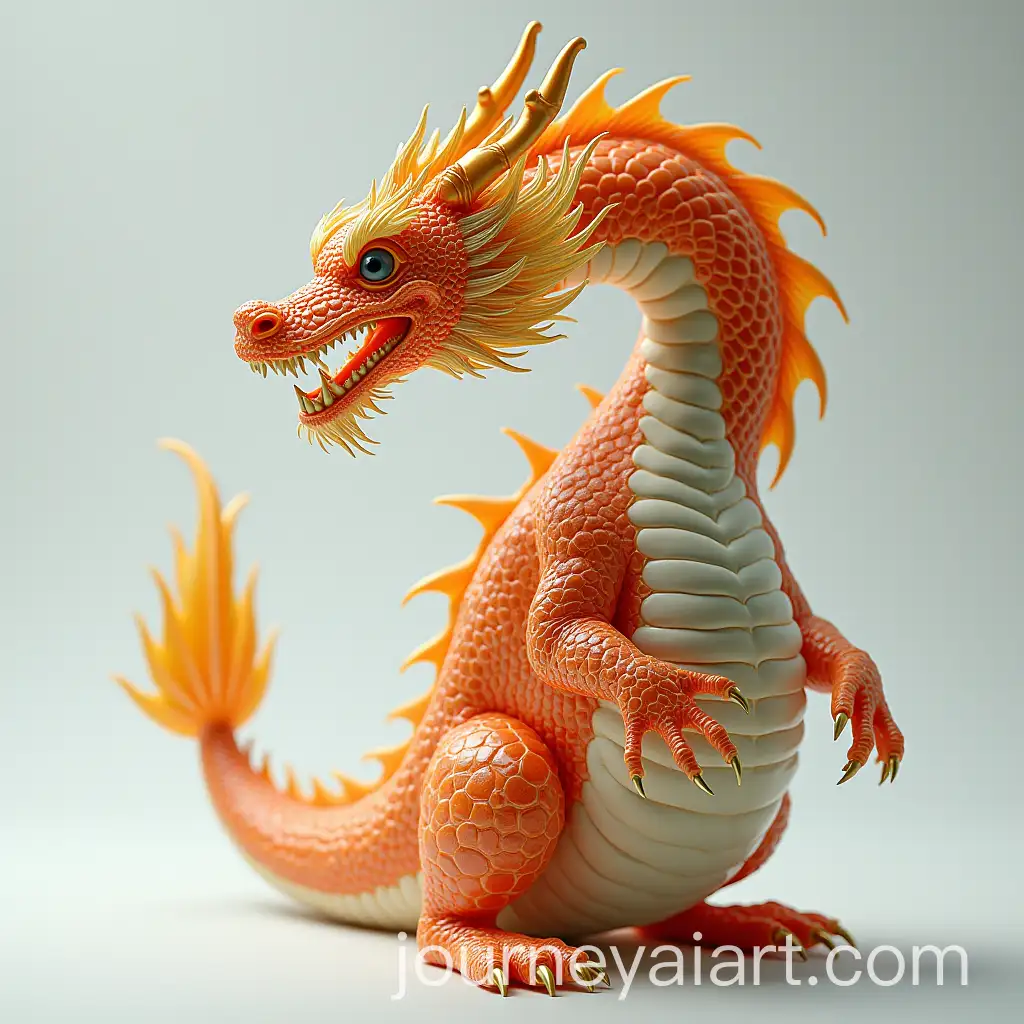 Side-View-of-SemiTransparent-Chinese-Dragon-with-Visible-Stomach-and-Person-Inside