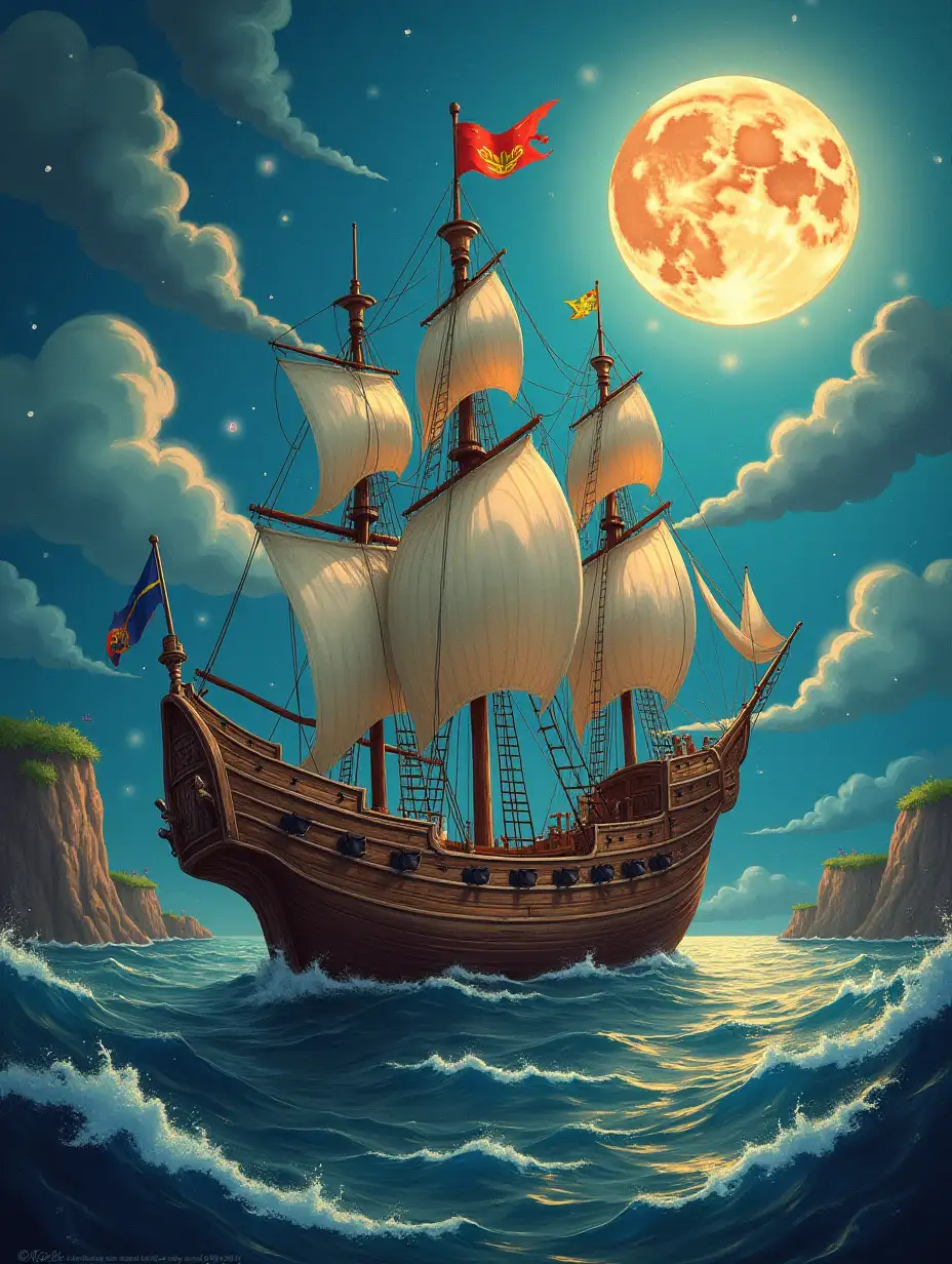 Surreal-SeaThemed-Party-with-Anchor-Ropes-and-Barge-Elements