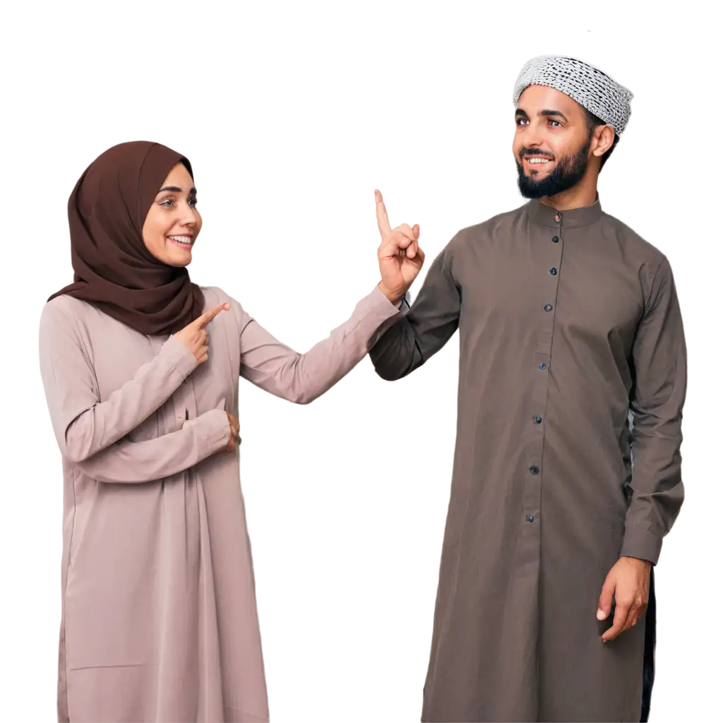 Muslim-Husband-with-Wife-PNG-Image-Perfect-for-Diverse-Visual-Applications