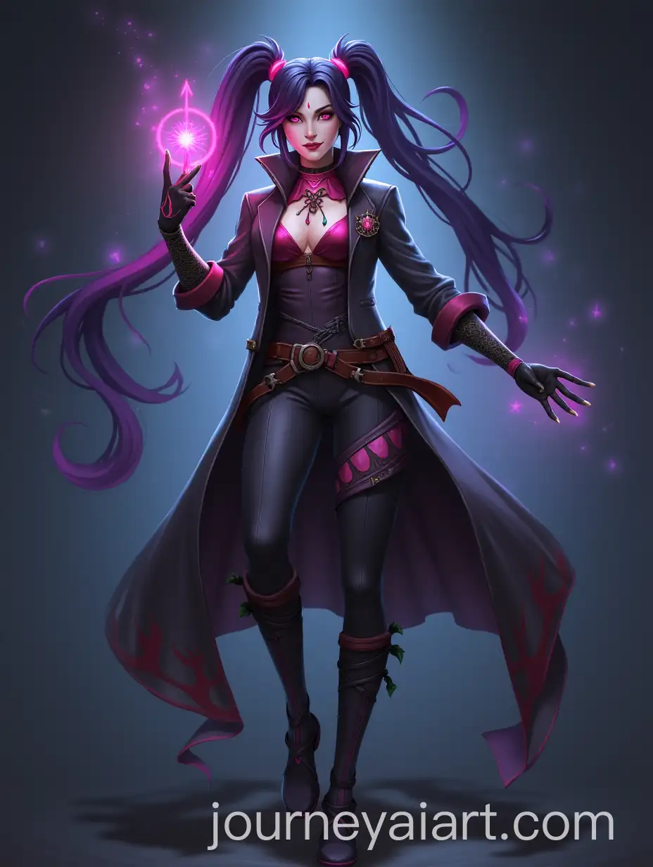 Dark-Themed-Dynamic-Arcane-Jinx-Character-Art