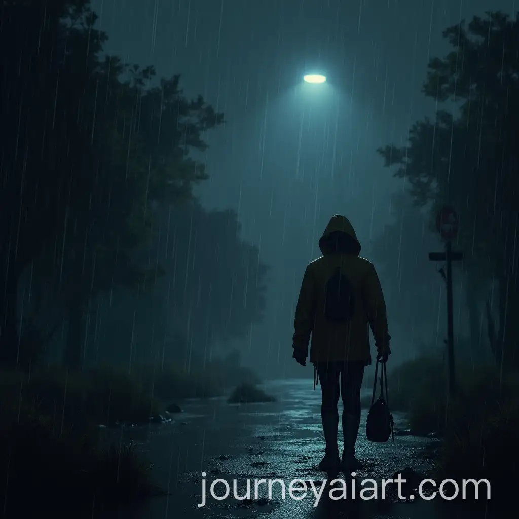 Abby-from-The-Last-of-Us-2-in-PostApocalyptic-Rainy-Night-Scene