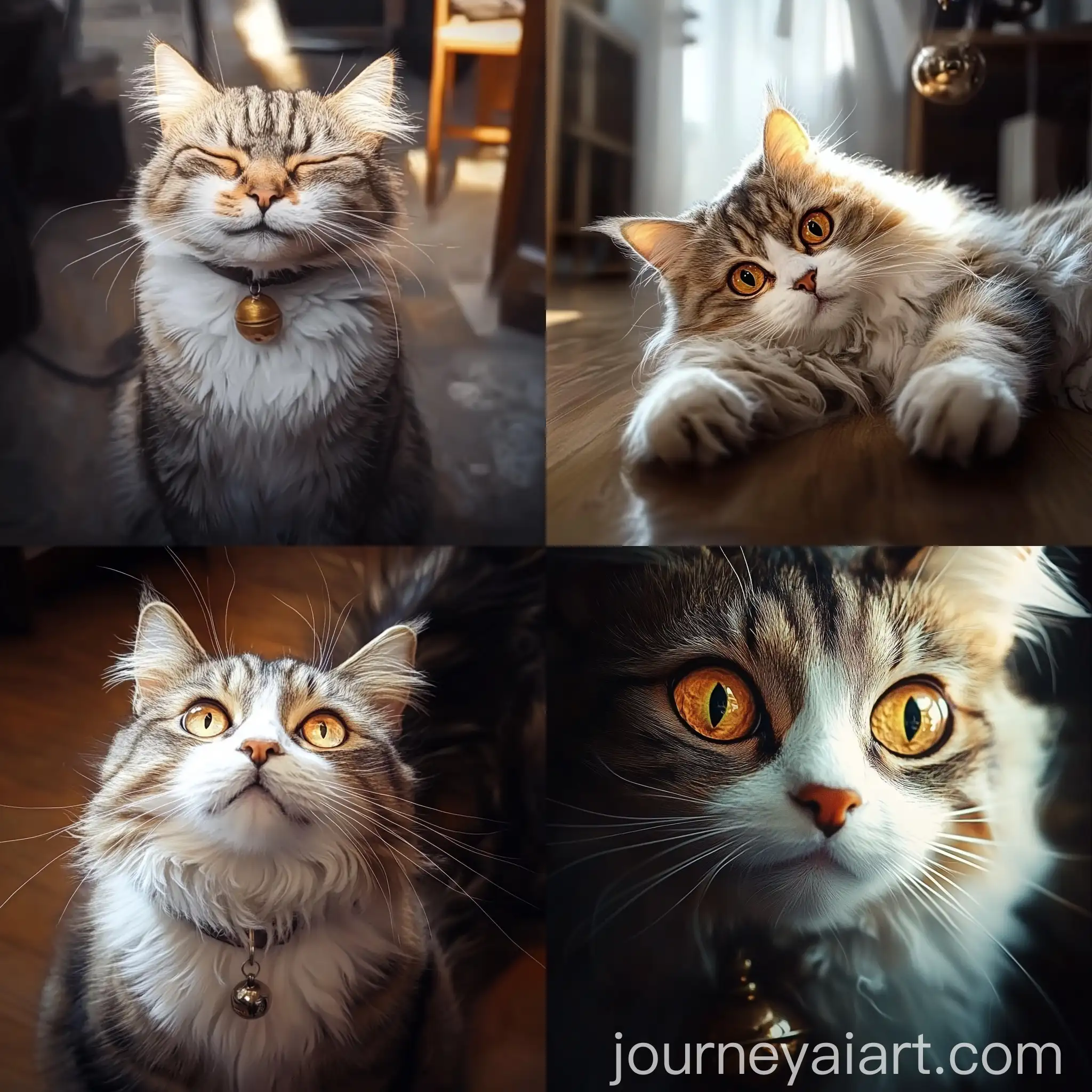 Playful-Cat-Chasing-Toy-in-Sunlit-Room