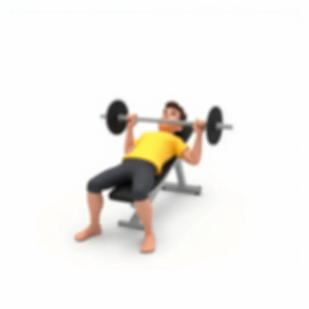 Man-Performing-Bench-Press-in-CleanAI-Image-Prompt-Expansion-and-Minimal-Fitness-App-Style