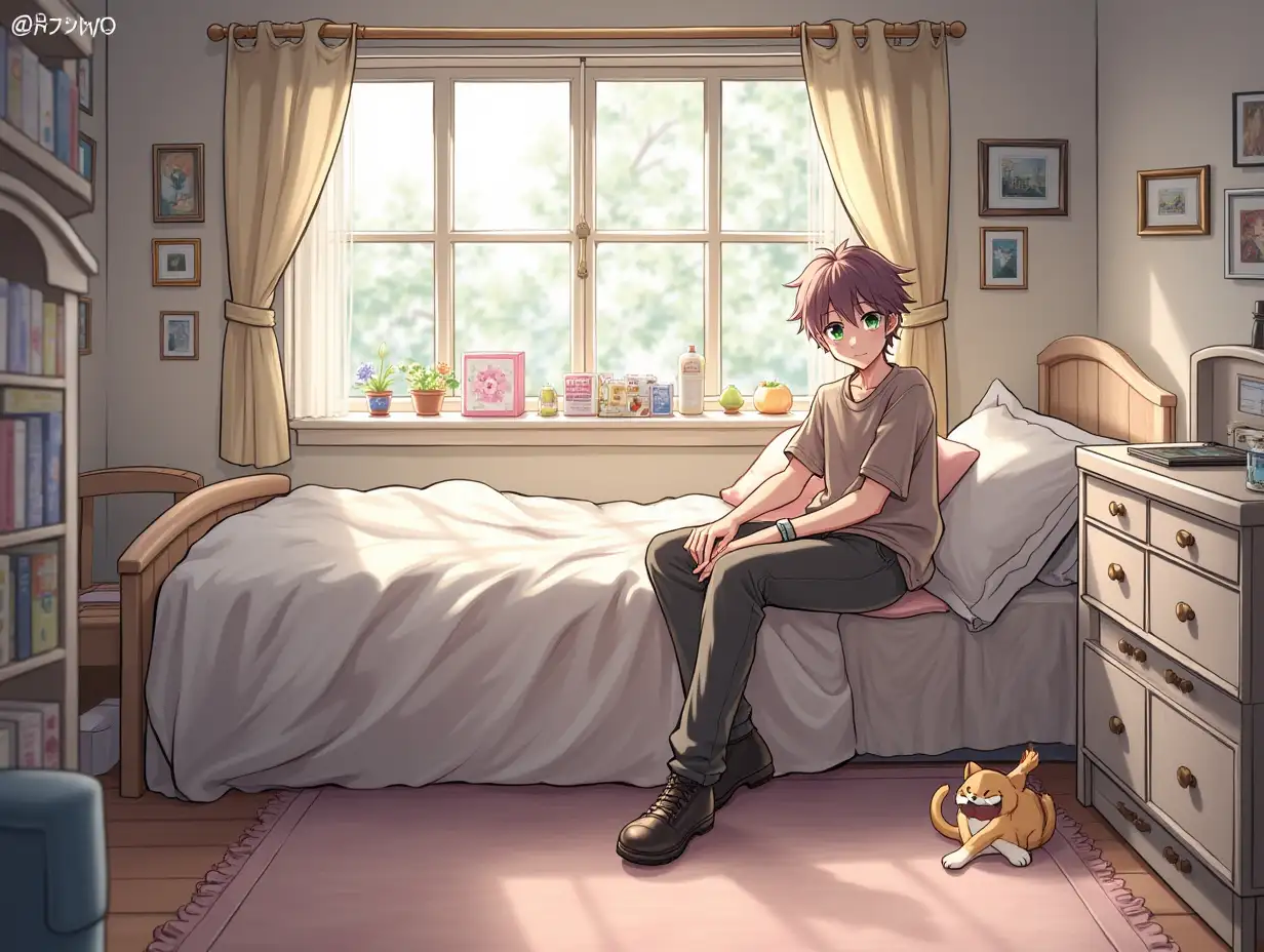 anime boy's room