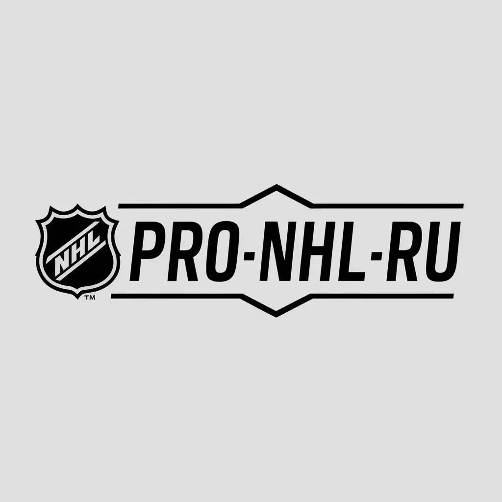 a logo design,with the text "@pro_nhl_ru", main symbol:Emblem nhl,Moderate,be used in Sports Fitness industry,clear background