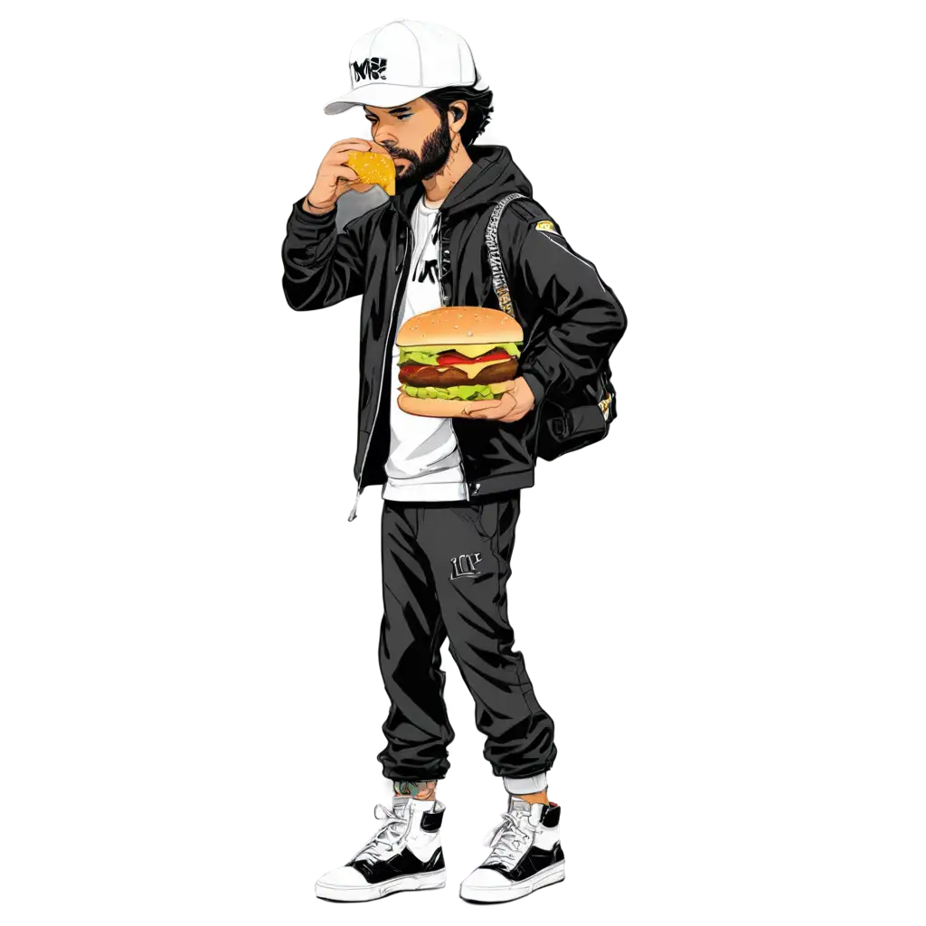 OffWhite-Alec-MonopolyThemed-PNG-Character-Holding-a-Burger-Modern-Street-Art-Twist