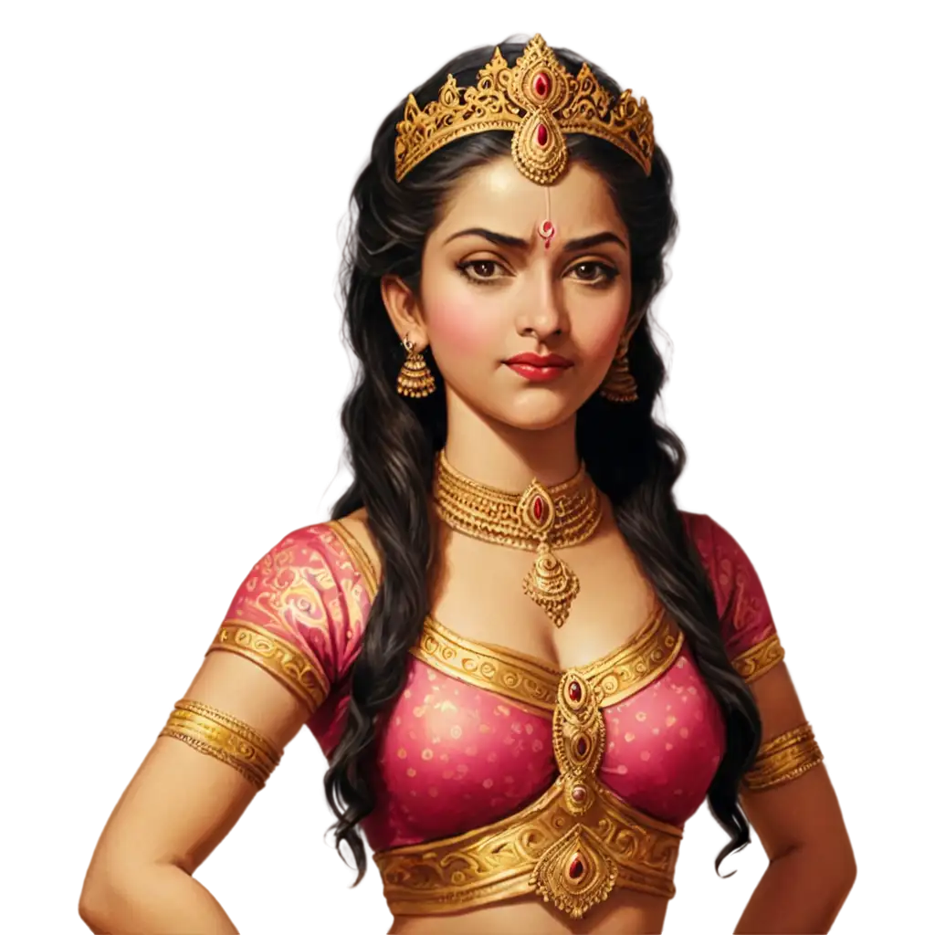 Supneka-Ravanas-Sister-PNG-Image-Representation-of-a-Mythological-Character