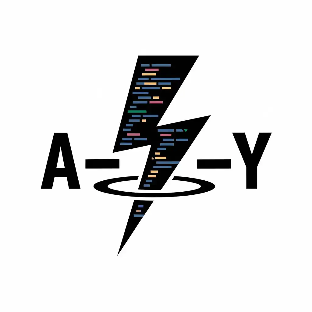 a vector logo design,with the text "A_K_Y", main symbol:With technology as the foundation, a shocking style,Moderate,be used in Internet industry,clear background