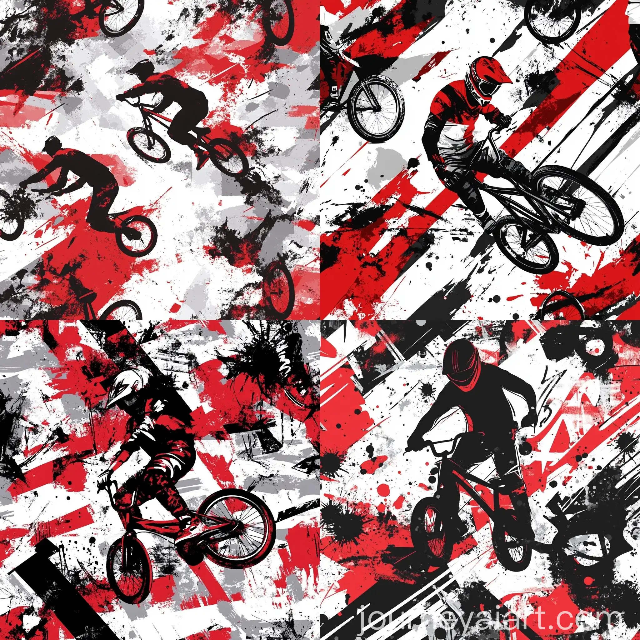 Dynamic-Red-and-Black-BMX-Uniform-Design-with-Geometric-Shapes-and-Urban-Splatter-Patterns