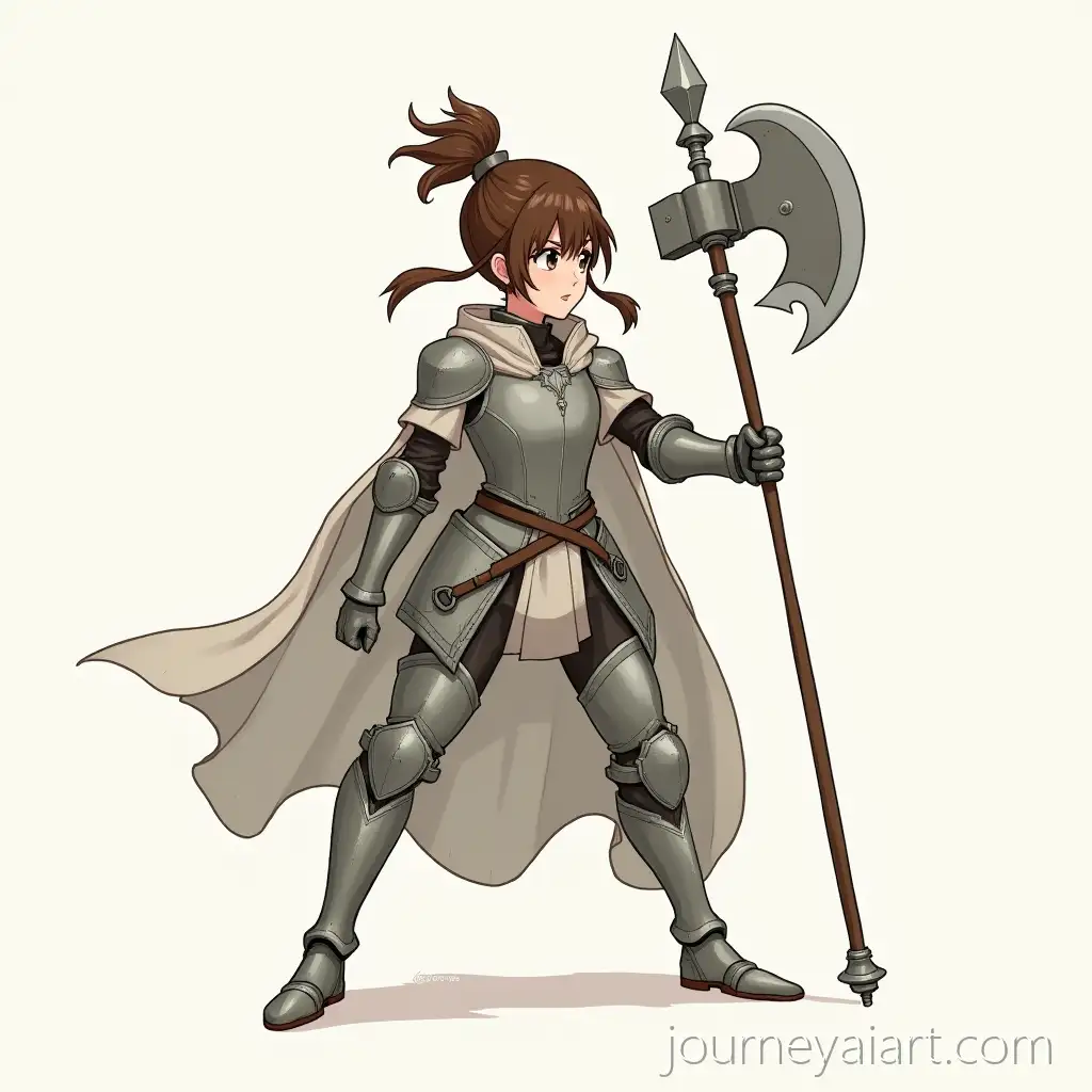 Brunette-Girl-in-Knight-Armor-with-Flying-Engines-and-Pole-Axe-Weapon