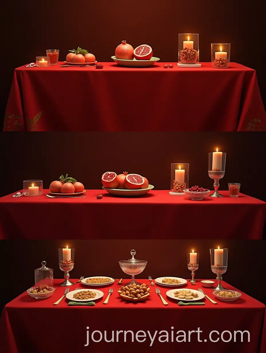 Yalda-Night-Table-Settings-From-Simple-to-Luxurious-a-Progressive-Transformation