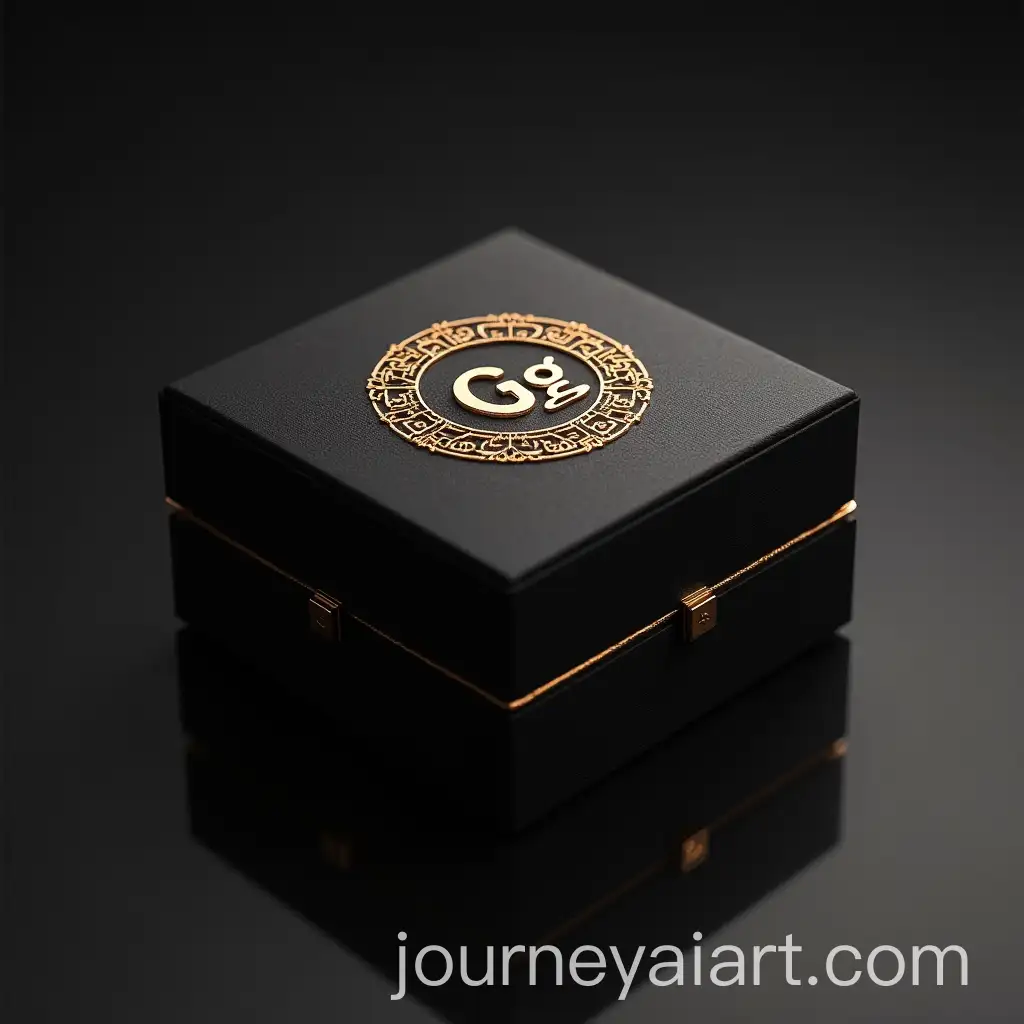 Luxury-Jewelry-Box-for-Rings-Featuring-GlitterJewelry-Box-Design-Expansioning-Gaze-Logo-and-Sparkling-Design