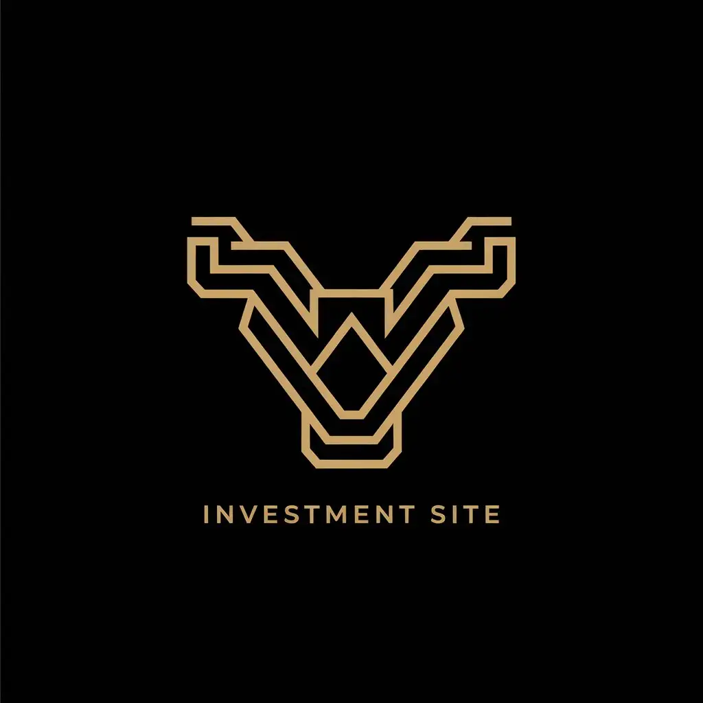 a vector logo design,with the text "investment site", main symbol:VeilX,complex,clear background