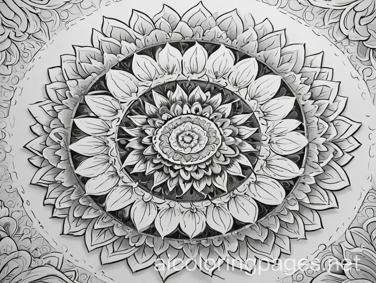 Stylish-Black-and-White-Puzzle-Mandala-Coloring-Page