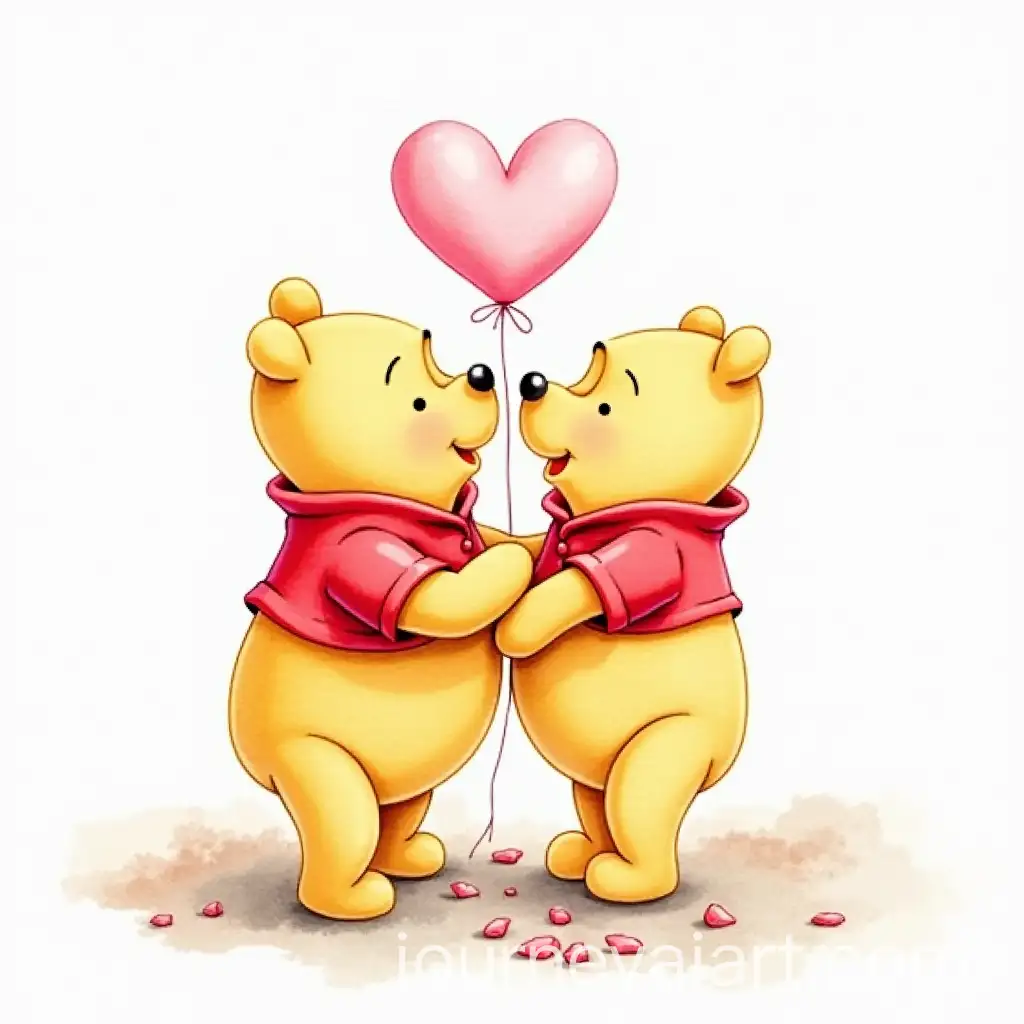 Winnie-the-Pooh-Valentines-Day-Theme-in-Watercolor