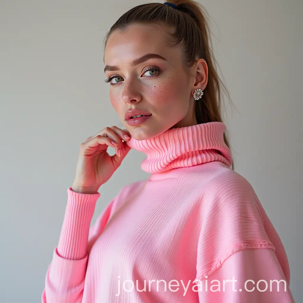 Futuristic-Fashion-Portrait-of-a-Woman-in-Pink