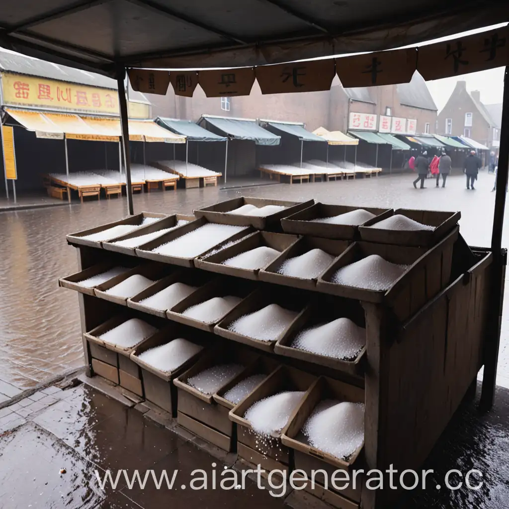 Empty-Market-Stall-Selling-Ducks-Feet-and-Salt