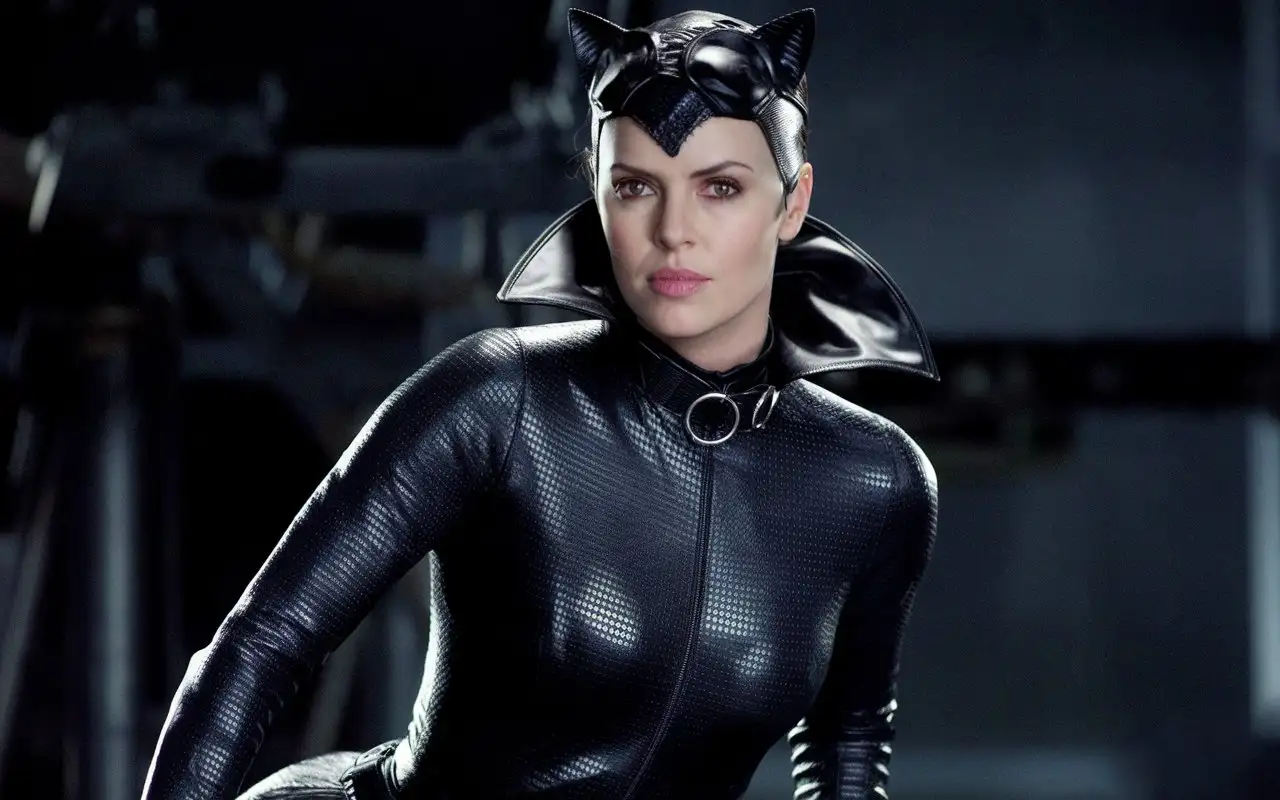 Charlize-Theron-as-Catwoman-in-Batman-Returns-Inspired-Tight-Jumpsuit