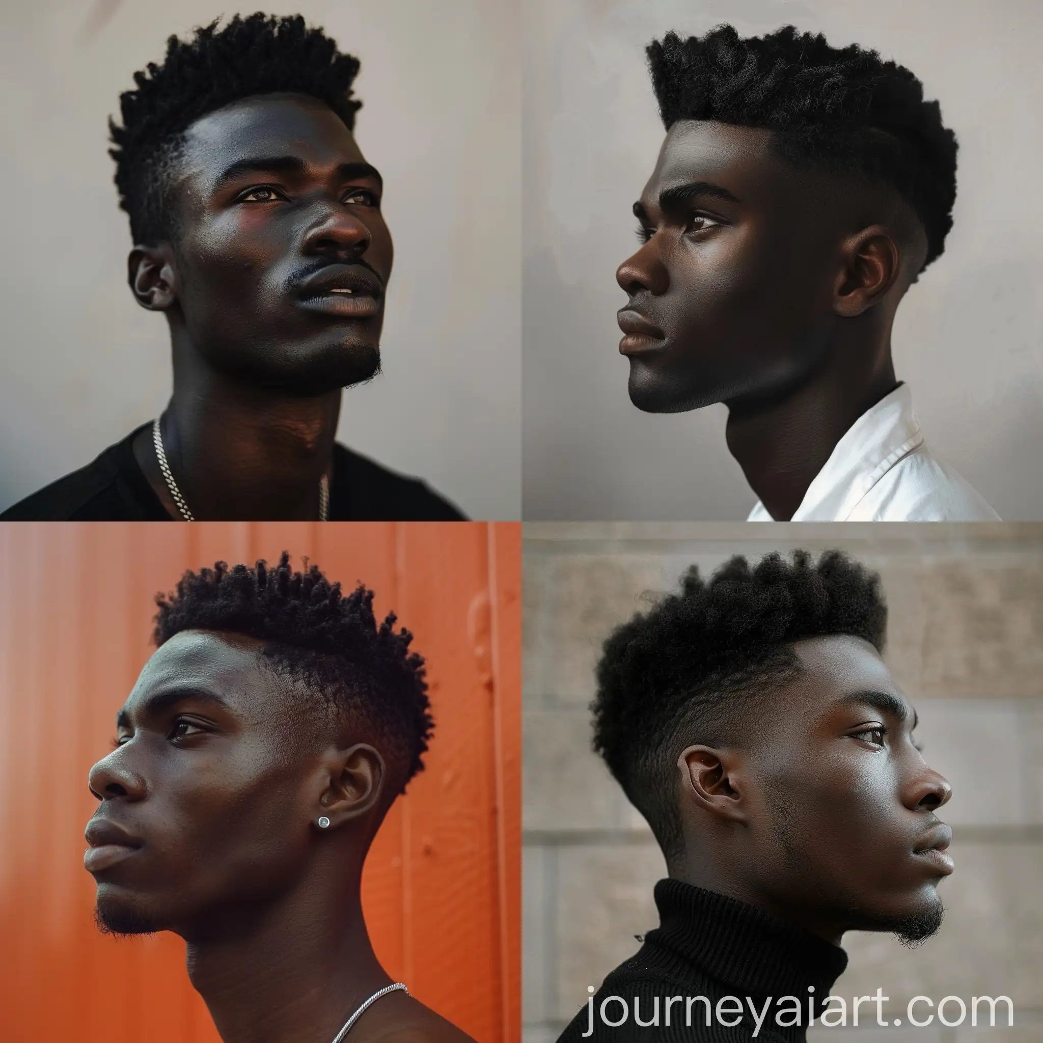 Portrait-of-a-Black-Man-with-Short-Hair-and-Short-Neck