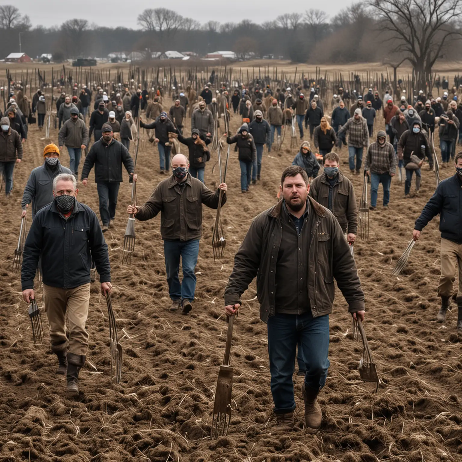 Nationalist Farmers Rising with Pitchforks Led by a Tech Millionaire